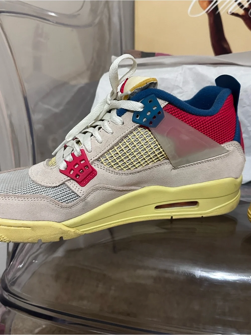 Air Jordan 4 Union LA Guava Ice 2020 Size 9.5 Used Rare Retro Authentic Pink